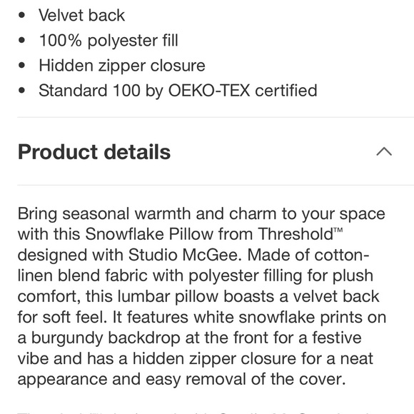 NWT Threshold Studio McGee pillow set - Picture 4 of 5